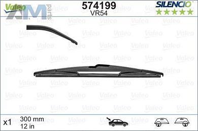 Комплект щеток стеклоочистителя (574199) VALEO для BMW 1 Серии (F20) 2010-2015