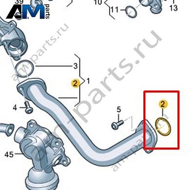 Манжетное уплотнение VAG 06M121437EКупить манжетное уплотнение 06M121437E на Фольксваген/Ауди/Шкоду- акция