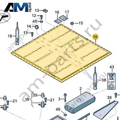 Верхняя часть корпуса АКБ Volkswagen id3 2020-2024 1EA804841ABКупить верхнюю часть корпуса АКБ 1EA804841AB на Фольксваген id3 2020-2024- спец. Цена