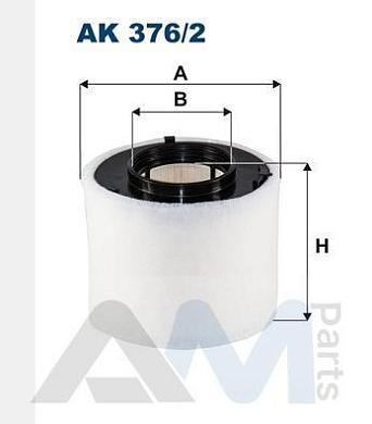 Воздушный фильтр Filtron AK376/2 на Audi A6 (C8) 2018-2025 3.0TFSI (55TFSI)