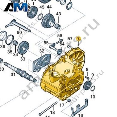 Картер коробки передач VAG 0D0301103AКупить картер коробки передач 0D0301103A Фольксваген/Ауди/Шкода- акция