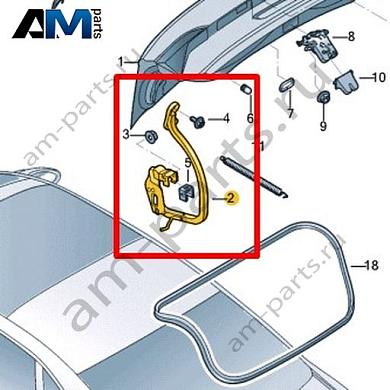 Петля крышки багажника правая Volkswagen Jetta VII 2020-2024 17A827302Купить петля крышку багажника правую 17A827302 на Фольксваген Джетта VII 2020-2024- выгодные цены