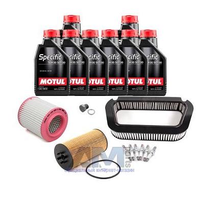 Набор ТО-2_4 для Ауди А8 (D3) 3.7_4.2 (280_334 л.с.) с маслом Motul 5W30