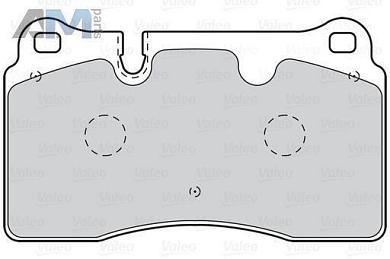 Передние тормозные колодки VALEO 302097 на Volkswagen Touareg II (2014-2018)