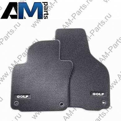 Комплект ковров в салон с надписью GOLF (4 штуки) текстиль Гольф Плюс 5M1061270PBWGK