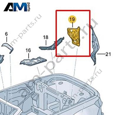 Часть стойки В Volkswagen T-Roc Cabrio 2020-2024 2GC864650Купить часть стойки В 2GC864650 на Фольксваген Т-рок Кабриолет 2020-2024- минимальная цена