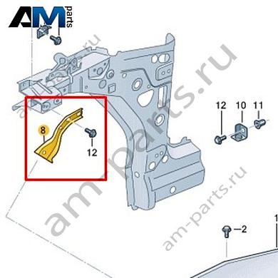 Распорка Volkswagen id3 2020-2024 10A821136AКупить распорку 10A821136A на Фольксваген id3 2020-2024- выгодные цены