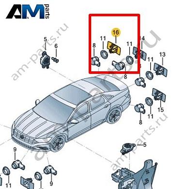Кронштейн датчика Volkswagen Jetta VII 2020-2024 17A919492Купить кронштейн датчика 17A919492 для Фольксваген Джетта VII 2020-2024- акция
