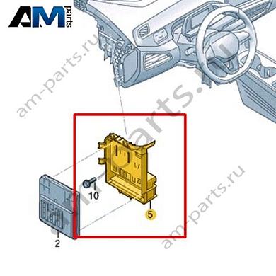 Кронштейн блока управления VAG 1EB941453AКупить кронштейн блока управления 1EB941453A на Фольксваген/Ауди/Шкоду по минимальной цене