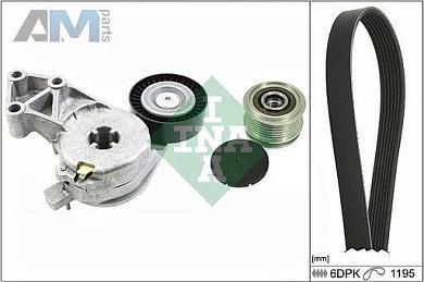Комплект замены ремня генератора INA (529002210) Volkswagen B6 (2005-2011) 1.6BSE (102л.с.)
