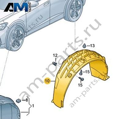 Подкрылок Volkswagen id4/id5 2021-2024 11A810971Купить подкрылок 11A810971 Фольксваген id4/id5 2021-2024- акция