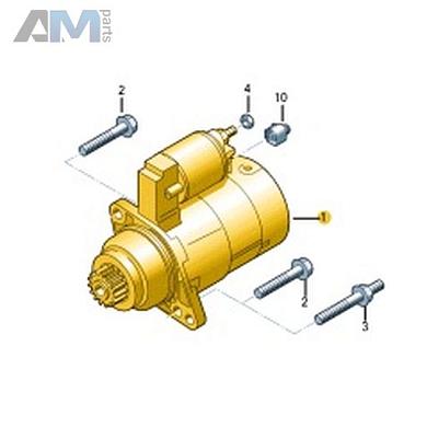 Стартер VAG 02M911024BКупить стартер 02M911024B Фольксваген/Ауди/Шкода- гарантия наличия