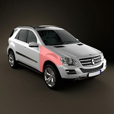 Крыло переднее правое Mercedes ML W164 A1648810201