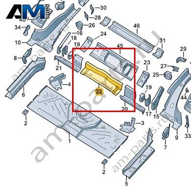 Траверса Volkswagen id3 2020-2024 1EA813759Купить траверсу 1EA813759 для Фольксваген id3 2020-2024- выгодные цены