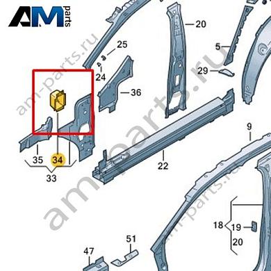 Угловой усилитель Volkswagen id4/id5 2021-2024 11A802551Купить угловой усилитель 11A802551 Фольксваген id4/id5 2021-2024- акция