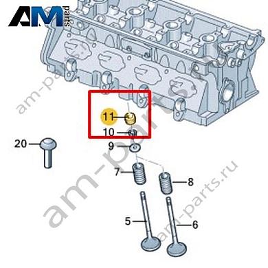 Маслосъемный колпачок VAG 06L109675Купить маслосъемный колпачок 06L109675 Фольксваген/Ауди/Шкода- минимальная цена