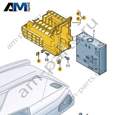 Кронштейн блока управления Volkswagen id3 2020-2024 1EA941395AКупить кронштейн блока управления 1EA941395A на Фольксваген id3 2020-2024- минимальная цена