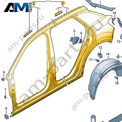 Боковина Volkswagen T-Roc 2018-2024 2GA809052AКупить боковину 2GA809052A Фольксваген Т-рок 2018-2024- гарантия наличия