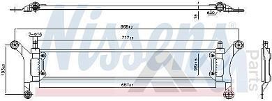 Дополнительный радиатор 606955 (NISSENS) для Q7 (4L) 2007-2015 3.0TDI