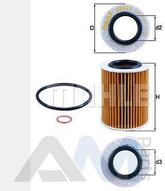 Масляный фильтр KNECHT (OX825D) на BMW 1 серия (F20) 116i