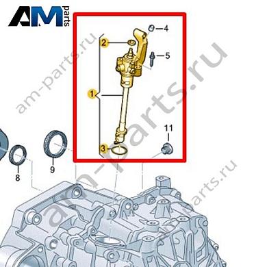 Механизм переключения VAG 0AX301230DКупить механизм переключения 0AX301230D Фольксваген/Ауди/Шкода по минимальной цене