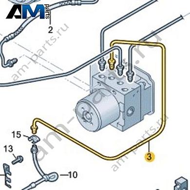 Тормозная трубка от гидравлической системы к тормозному шлангу Volkswagen AMAROK 2017-2022 2H6614727Купить тормозную трубку от гидравлической системы к тормозному шлангу 2H6614727 для Фольксваген Амараок 2017-2022 на выгодных условиях