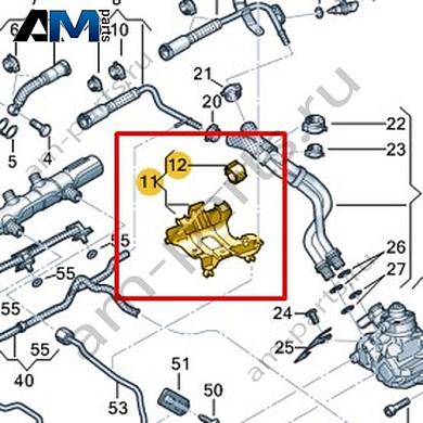 Держатель топливопровода VAG 059130131AJКупить держатель топливопровода 059130131AJ Фольксваген/Ауди/Шкода- бесплатная доставка