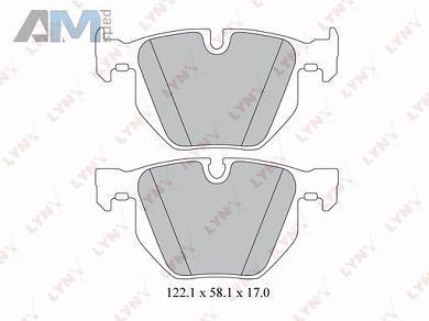 Колодки тормозные задние LYNX для BMW 5 серия (E60 ) 2003-2009 BD-1419