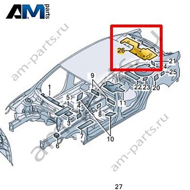 Облицовка Volkswagen Jetta VII 2020-2024 17A863361Купить облицовку 17A863361 для Фольксваген Джетта VII 2020-2024- бесплатная доставка