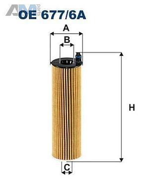 Масляный фильтр OE677/6A FILTRON для Мерседес CLA-220d