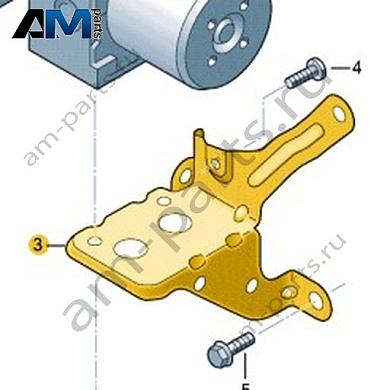 Кронштейн модуля ABS Volkswagen AMAROK 2017-2022 2H6614235Купить кронштейн модуля ABS 2H6614235 на Фольксваген Амараок 2017-2022- акция
