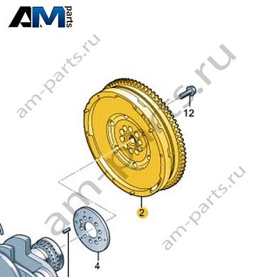 Маховик VAG 059105266ACКупить маховик 059105266AC для Фольксваген/Ауди/Шкода- минимальная цена