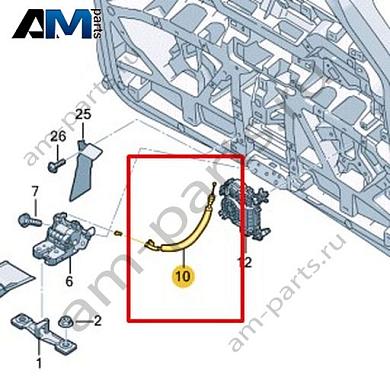 Трос Volkswagen id-Buzz 2023-2024 1T3827535Купить трос 1T3827535 для Фольксваген id-Buzz 2023-2024- акция