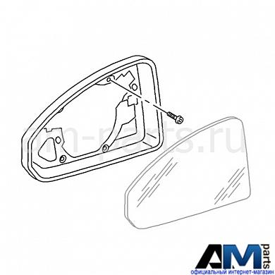 Рамка зеркала левая на Audi Q8 4M88572399B9