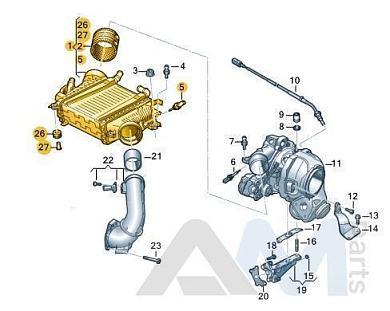 Интеркуллер 059145803AA Audi Q8 2019-2026 3.0TDI (50TDI) 286 л.с.