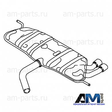 Задняя часть глушителя Фольксваген Гольф 6 1.4 TSI (160 л.с.) 5K6253609N