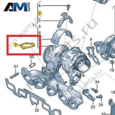 Ремкомплект для турбонагнетателя VAG 03N198701Купить ремкомплект для турбонагнетателя 03N198701 на Фольксваген/Ауди/Шкоду- гарантия наличия