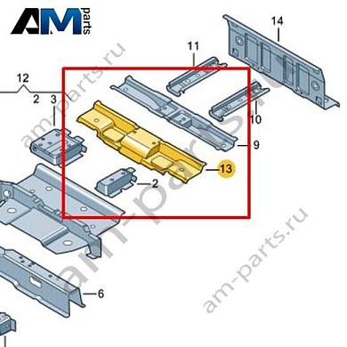 Поперечина пола Volkswagen id-Buzz 2023-2024 1N3803531Купить поперечину пола 1N3803531 для Фольксваген id-Buzz 2023-2024- выгодные цены