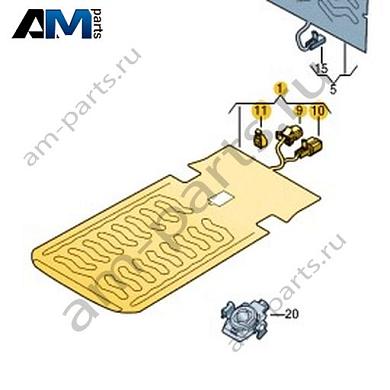 Нагревательный элемент сиденья Volkswagen Taos 2021-2023 2GL963555Купить нагревательный элемент сиденья 2GL963555 Фольксваген Таос 2021-2023 на выгодных условиях