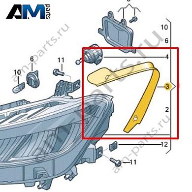 Уплотнитель Volkswagen id3 2020-2024 10A941120Купить уплотнитель 10A941120 для Фольксваген id3 2020-2024- спец. Цена