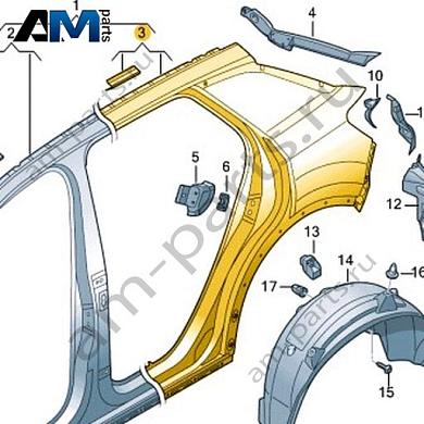 Отрезная деталь (боковина) Volkswagen T-Roc 2018-2024 2GA809843Купить отрезную деталь (боковина) 2GA809843 для Фольксваген Т-рок 2018-2024- акция