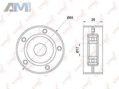 Ролик обводной PB5309 (LYNXauto) для автомобилей VAG аналог 03C145299ACОформить заказ на ролик обводной PB5309 производства LYNXauto для Фольксваген/Ауди/Шкода по специальной цене