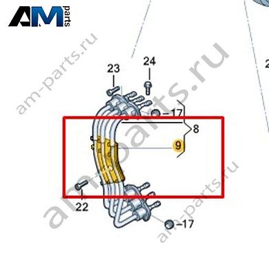 Канал для кабеля VAG 0EA971824Купить канал для кабеля 0EA971824 Фольксваген/Ауди/Шкода- бесплатная доставка