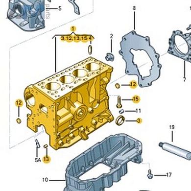 Блок цилиндров VAG 032103011EEКупить блок цилиндров 032103011EE Фольксваген/Ауди/Шкода- выгодные цены