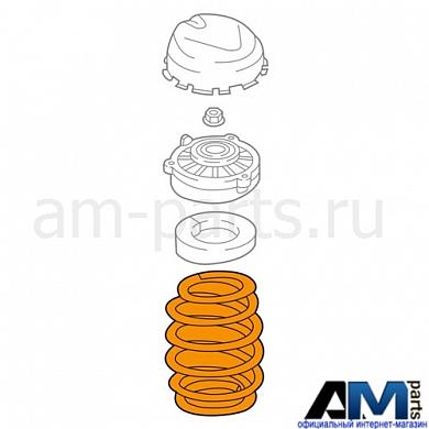 Пружина передняя на Audi Q8 (L-R) 4M0411105CC