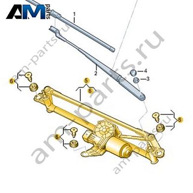Крепление стеклоочистителя с электромотором Volkswagen T-Roc Cabrio 2020-2024 2GC955023Купить крепление стеклоочистителя с электромотором 2GC955023 для Фольксваген Т-рок Кабриолет 2020-2024- спец. Цена