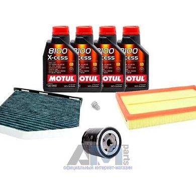 Набор ТО-1_3 для Шкода Октавия А5 1.4 16V 75 л.с. с маслом Motul 5W40