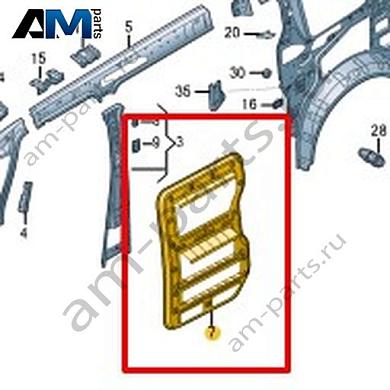 Внутренняя панель Volkswagen id-Buzz 2023-2024 1T5810037CКупить внутреннюю панель 1T5810037C на Фольксваген id-Buzz 2023-2024- бесплатная доставка
