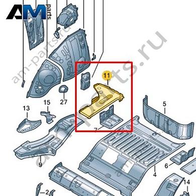 Накладка для лонжерона Volkswagen id3 2020-2024 1EA802852Купить накладку для лонжерона 1EA802852 на Фольксваген id3 2020-2024- акция