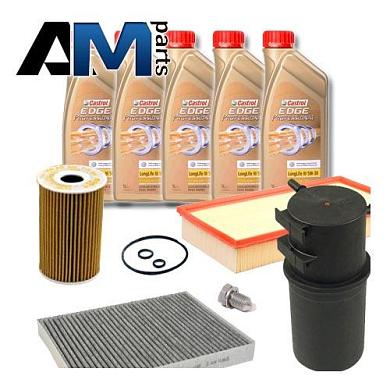 Комплект неоригинальных фильтров и моторное масло LL3 5W30 504/507 для ТО-2/4 Volkswagen Crafter 2.0 TDI до 2017 г.в.